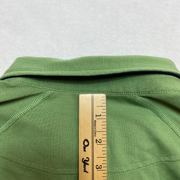 Rhone Polo Shirt Mens L Green Tech Stretch Reg Fit Collared Golf - Picture 12 of 12